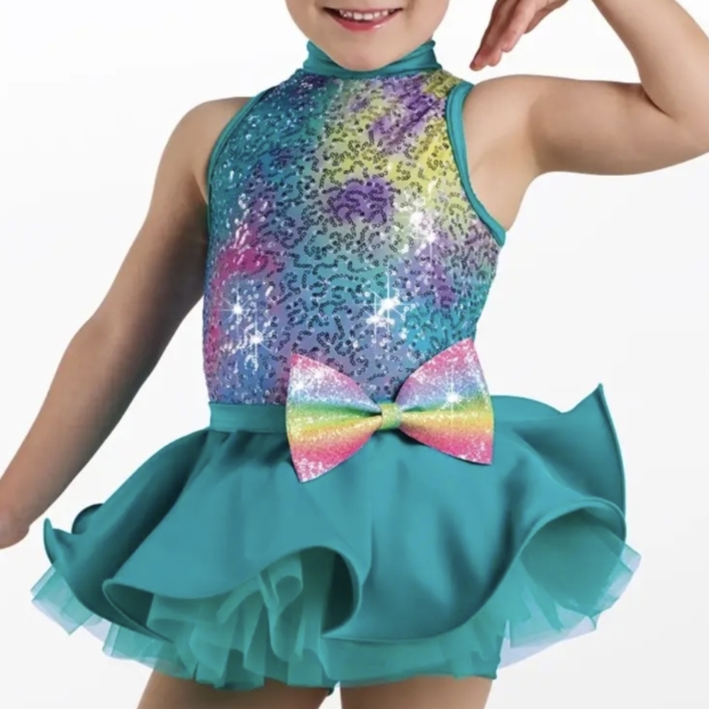Weissman Life's A Happy Song Performance Dance Dress 14935 Size